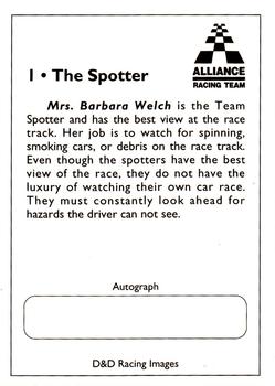 1994 Alliance Racing Team #1 Barbara Welch Back