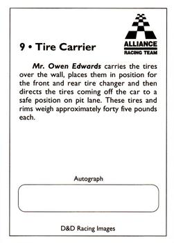 1994 Alliance Racing Team #9 Owen Edwards Back