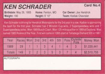 1990 AC Racing Proven Winners #4 Ken Schrader Back