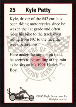 1992 Eagle Productions Bikers of the Racing Scene #25 Kyle Petty Back