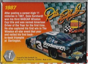1998 Burger King Dale Earnhardt #1 Dale Earnhardt's Car Back