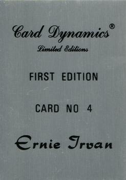 1992 Card Dynamics Ernie Irvan #4 Ernie Irvan Back