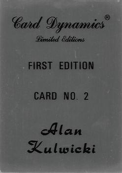 1992 Card Dynamics Alan Kulwicki #2 Alan Kulwicki Back