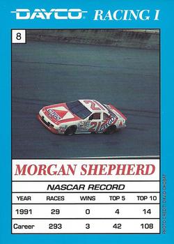 1992 Dayco #8 Morgan Shepherd Back