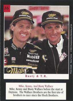 1993 Dayco #16 Mike Wallace / Kenny Wallace / Rusty Wallace Back