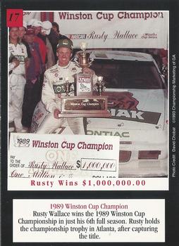 1993 Dayco #17 1989 Winston Cup Champion Back