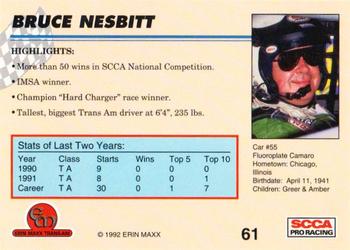 1992 Erin Maxx Trans-Am #61 Bruce Nesbitt's Car Back