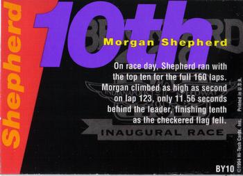 1995 Hi-Tech 1994 Brickyard 400 - Top 10 (doughnut) #BY10 Morgan Shepherd Back