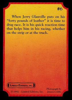1992 Limited Editions Jerry Glanville #6 Jerry Glanville Back