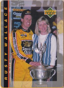 1995 Metallic Impressions Upper Deck Rusty Wallace #14 Rusty Wallace Front