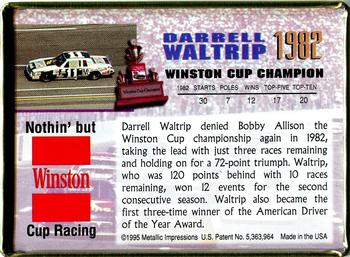 1996 Metallic Impressions Winston Cup Champions #1982 Darrell Waltrip Back