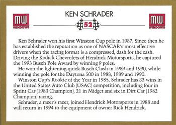 1994 MW Windows #NNO Ken Schrader Back