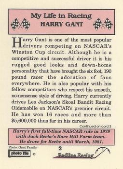 1992 Redline Racing My Life in Racing Harry Gant #2 Harry's first full time NASCAR ride Back
