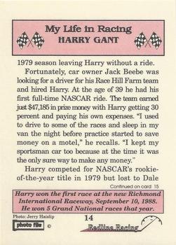 1992 Redline Racing My Life in Racing Harry Gant #14 Victory Lane at Richmond Raceway Back