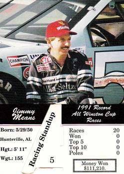 1992 Redline Racing Standups #5 Jimmy Means Back