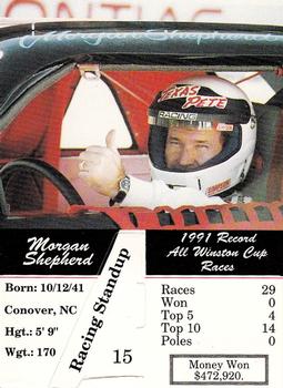 1992 Redline Racing Standups #15 Morgan Shepherd Back