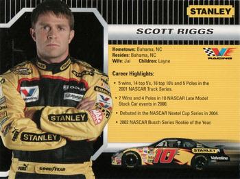 2006 Stanley Tools Series 2 #NNO Scott Riggs Back
