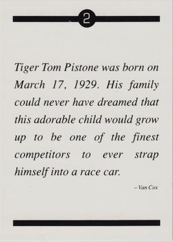 1991 If It's Racing Tiger Tom Pistone #2 Tom Pistone Back