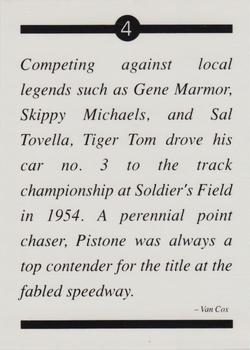 1991 If It's Racing Tiger Tom Pistone #4 Tom Pistone Back