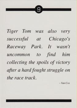 1991 If It's Racing Tiger Tom Pistone #9 Tom Pistone Back