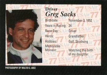 1994 USAir Racing Team #NNO Greg Sacks Back