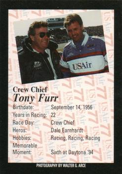1994 USAir Racing Team #NNO Tony Furr Back
