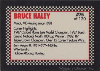 1991 Winner's Choice New England #75 Bruce Haley Back
