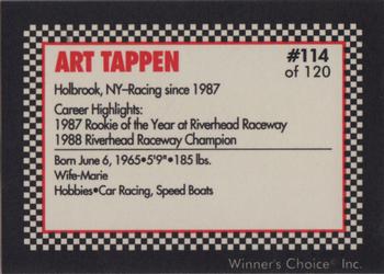 1991 Winner's Choice New England #114 Art Tappen Back