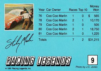 1991 Racing Legends Sterling Marlin #9 Sterling Marlin's car Back