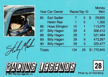 1991 Racing Legends Sterling Marlin #28 Sterling Marlin's car Back