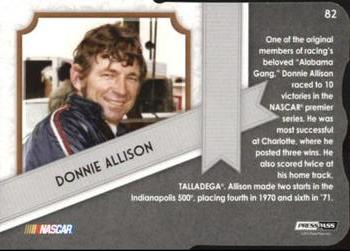 2012 Press Pass Fanfare - Holofoil Die Cuts #82 Donnie Allison Back