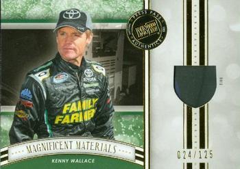 2012 Press Pass Fanfare - Magnificent Materials Gold #MM-KW Kenny Wallace Front