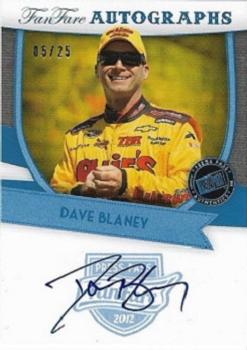 2012 Press Pass Fanfare - Autographs Blue #FF-DB Dave Blaney Front
