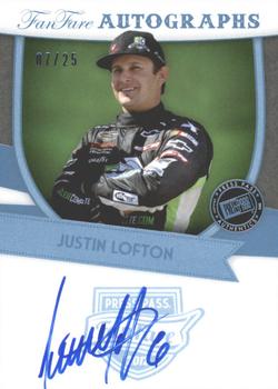 2012 Press Pass Fanfare - Autographs Blue #FF-JL3 Justin Lofton Front