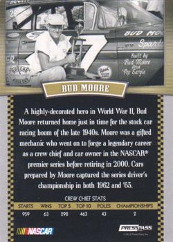 2012 Press Pass Legends - Silver Holofoil #26 Bud Moore Back