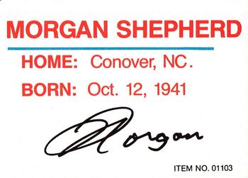 1989-92 Racing Champions Stock Car #01103 Morgan Shepherd Back