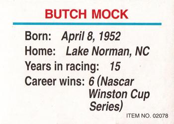 1993 Racing Champions Stock Car #02078 Butch Mock Back
