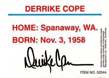 1993 Racing Champions Stock Car #02044 Derrike Cope Back