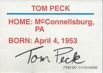 1994 Racing Champions Stock Car #01153-02262 Tom Peck Back