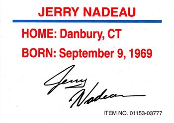 1995 Racing Champions Stock Car #01153-03777 Jerry Nadeau Back