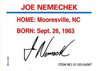 1997 Racing Champions Stock Car #01153-04067 Joe Nemechek Back