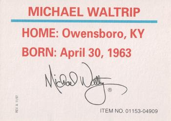 1998 Racing Champions NASCAR #01153-04909 Michael Waltrip Back