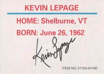 1998 Racing Champions NASCAR #01153-04180 Kevin Lepage Back