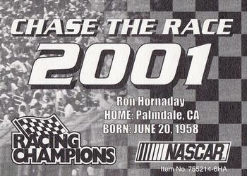 2001 Racing Champions #755214-6HA Ron Hornaday Back
