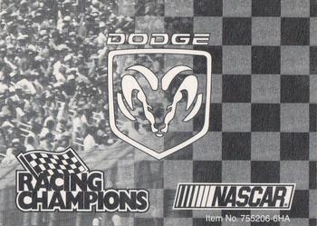 2001 Racing Champions #755206-6HA Dodge Back