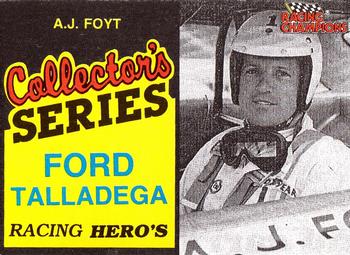 1992 Racing Champions Racing Hero's #01682 A.J. Foyt Front