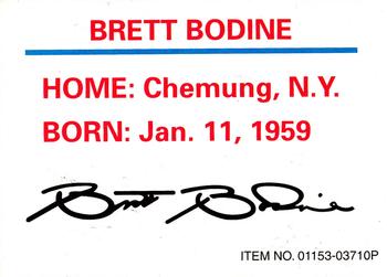 1996 Racing Champions Preview #01153-03710P Brett Bodine Back