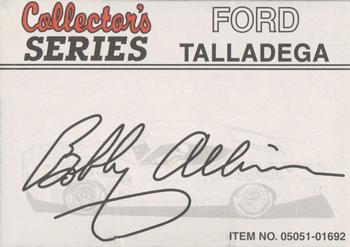 1998 Racing Champions Legends #1 Bobby Allison Back
