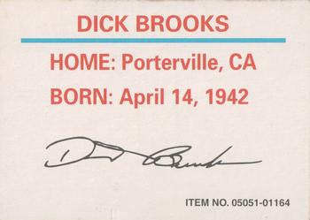 1998 Racing Champions Legends #16 Dick Brooks Back