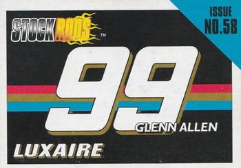 1998 Racing Champions Stock Rods #58 Glenn Allen Jr. Front